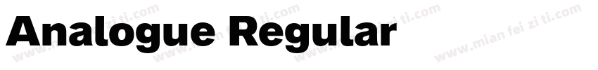 Analogue Regular字体转换